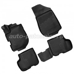 3D Patosnice DACIA Logan/ Logan MCV/Sandero/Stepway, 2012-2020, set 4 kom bez rucice za rezervoar